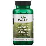 Swanson Full Spectrum Valerian Chamomile and Hops (60 kap.)