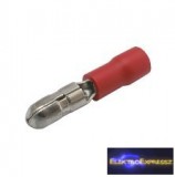 Szigetelt hengeres saru 4mm Piros PVC szigeteléssel 0.5-1.5mm