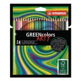 Színes ceruza STABILO Greencolors hatszögletû 24 db/készlet környezetbarát