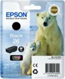 T26014010 Tintapatron XP 600, 700, 800 nyomtatókhoz, EPSON fekete, 6,2ml (eredeti)