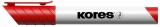 Tábla- és flipchart marker, 1-3 mm, kúpos, KORES K-Marker, piros (IK20837)