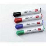 Tábla- és flipchart marker, 3 mm, kúpos, NOBO "Glide", 4 különböző szín [4 db]