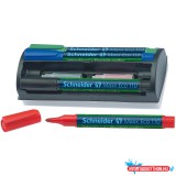 Tábla- és flipchart marker készlet 1-3mm, szivaccsal Schneider Maxx Eco 110, 4 különféle szín