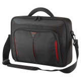 TARGUS Notebook táska CN414EU, Classic+ 14" Clamshell Case - Black/Red (CN414EU) - Notebook Táska