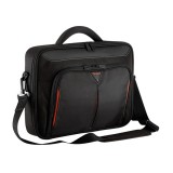 TARGUS Notebook táska CN415, Classic+ 15-15.6" Clamshell Laptop Bag - Black/Red (CN415EU) - Notebook Táska