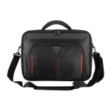 TARGUS Notebook táska CN418EU, Classic+ 17-18" Clamshell Laptop Bag - Black/Red (CN418EU) - Notebook Táska
