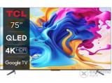 TCL 75C643 Smart QLED televízió, 190 cm, 4K, Google TV