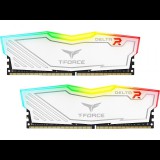 TeamGroup 16GB DDR4 3200MHz Kit(2x8GB) Delta RGB White (TF4D416G3200HC16CDC01) - Memória
