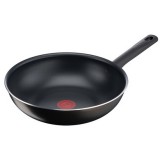 Tefal B5681983 Early Plus 28 cm, 3.69 l, tapadásmentes Fekete serpenyő