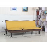 Tempo FILA elegáns ágyazható kanapé sárga/barna