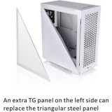Thermaltake Divider 500 TG Air Snow táp nélküli ablakos ATX számítógépház fehér (CA-1T4-00M6WN-02) - Számítógépház