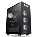 Thermaltake Divider 550 TG Ultra Mid Tower Chassis Tempered Glass Black CA-1T7-00M1WN-00