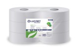 Toalettpapír, 2 rétegű, 165 m, 23 cm átmérő, LUCART, Eco, fehér (UBC12)