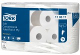 Toalettpapír, t4 rendszer, 3 réteg&#369;, 12 cm átmér&#337;, premium, tork "soft", fehér 110317