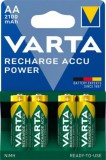 Tölthető elem, AA ceruza, 4x2100 mAh, előtöltött, VARTA Power (VAKU02)