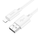 Töltő és adatkábel USB/Lightning csatlakozóval 2.4A 1 méter Hoco X88 Gratified fehér
