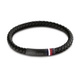 Tommy Hilfiger fekete férfi bőr karkötő 2790403