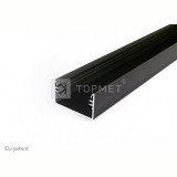 TOPMET LED profil LOWI falon kívüli fekete
