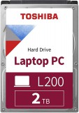 Toshiba L200 Laptop PC 2.5" 2TB SATAIII 5400RPM 128MB belső merevlemez