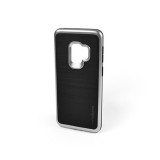 TPU+PC telefontok Samsung Galaxy S9 G960 Motomo Dual fekete-ezüst