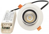 TRACON DLCOBA10W Beépíthető álmennyezeti LED lámpatest, forgatható200-240VAC, 10 W, 800 lm, 4000 K, IP40, EEI=A