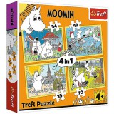 Trefl Muminok boldog napja 4 az 1-ben puzzle (34368) (T34368) - Kirakós, Puzzle