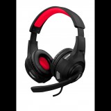 Trust GXT307 Ravu Gamer mikrofonos fejhallgató fekete-piros (22450) (22450) - Fejhallgató