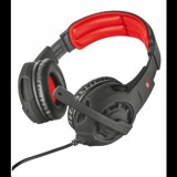 Trust GXT310 Gamer mikrofonos fejhallgató fekete-piros (21187) (21187) - Fejhallgató