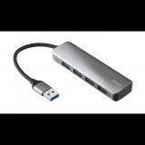 Trust Halyx Aluminium 4-Portos USB 3.2 Hub (23327) (tr23327) - USB Elosztó