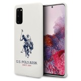 U.S. Polo Assn. US Polo USHCS62SLHRWHH Samsung Galaxy S20 G980 fehér Silicone Collection tok