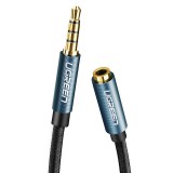 UGREEN AV118 AUX jack audio hosszabbító kábel 0.5 m fekete-kék (40672) (UG40672) - Audió kábel