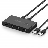UGREEN KVM USB kapcsoló 2x4 USB 2.0 fekete (30767) (UG30767) - KVM Switch