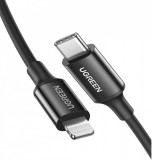 UGREEN US171 USB-C Lightning Kábel, 36W, 2m (fekete)