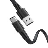 UGREEN US332 USB-USB-C kábel, QC 3.0, 3A, 2m, fekete (70637) (UG70637) - Adatkábel