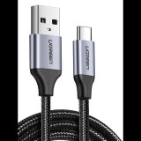 UGREEN USB- USB-C kábel, QC3.0, 0.25m, fekete (60124) (UG60124) - Adatkábel
