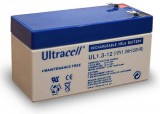 Ultracell UL1.3-12 12V 1.3Ah zselés ólom akkumulátor gondozásmentes