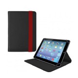 Univerzális TabletPC tok, mappa tok, 8"-os készülékekhez, nanopadszerű rögzítés, Blautel 4-OK, fekete/piros (RS62839) - Tablet tok