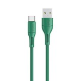 USAMS kábel U68 USB-C 2A gyorstöltés 1m zöld SJ501USB04 (US-SJ501)