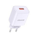 USB portos hálózati gyorstöltő Jokade JB031 QC18W fehér