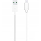USB töltő- és adatkábel, USB Type-C, 100 cm, 65W, gyorstöltés, Realme, fehér, gyári (RS112221) - Adatkábel