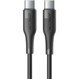 USB Type-C töltő- és adatkábel, USB Type-C, 120 cm, 3000 mA, törésgátlóval, gyorstöltés, PD, Joyroom M3 S-1230M3, fekete (RS111134) - Adatkábel