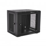 V7 9U 19" fali rackszekrény acél ajtó 600x450mm fekete (RMWC9UV450-1E) (RMWC9UV450-1E) - Rack szekrény