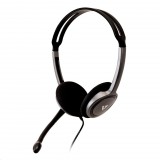 V7 Lightweight Stereo Headset mikrofonos fejhallgató fekete (HA212-2EP) (HA212-2EP) - Fejhallgató