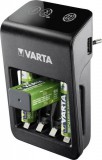 Varta LCD Plug-Plus NiMH AAA/AA/9V PP3 Charger Black 57687101441