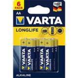 Varta Longlife AA (LR06) alkáli mikro ceruza elem 6db/bliszter (4106101436)