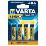 Varta Longlife AAA alkáli mikro ceruza elem 4db/bliszter (4103101414)
