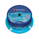 Verbatim CD-R 52X Lemez, Crystal Azo Réteg - Cake (25)