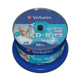 Verbatim CD-R 52X Nyomtatható Lemez /NO ID/ - Cake (50)