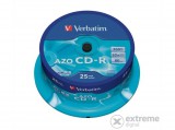Verbatim CD-R 700 MB, 80min, 52x, hengeren, Crystal (25db)
