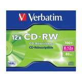 Verbatim CD-RW újraírható CD lemez 700MB normál tok (43148) - Lemez